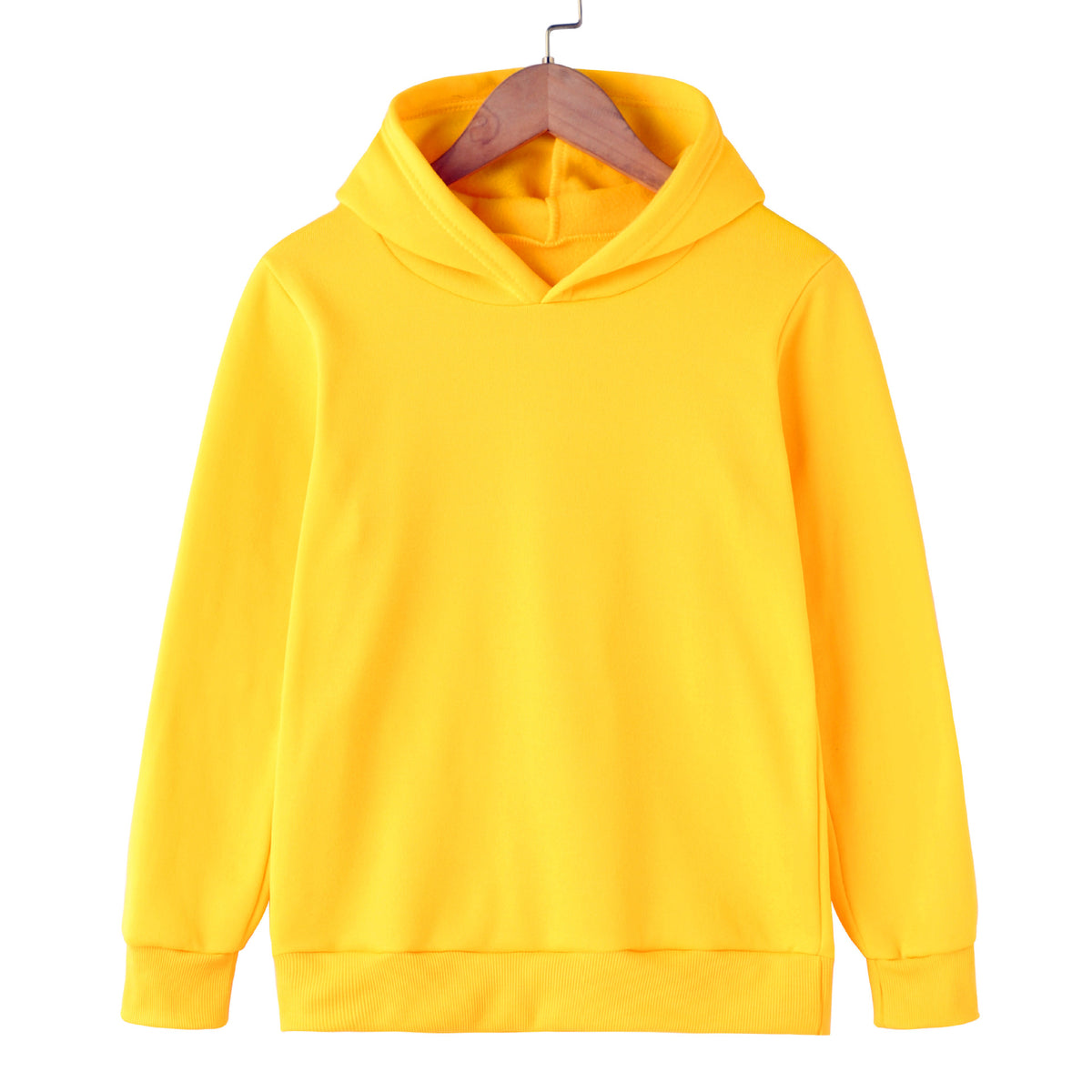 Kids' solid colour pullover hoodie – view 4