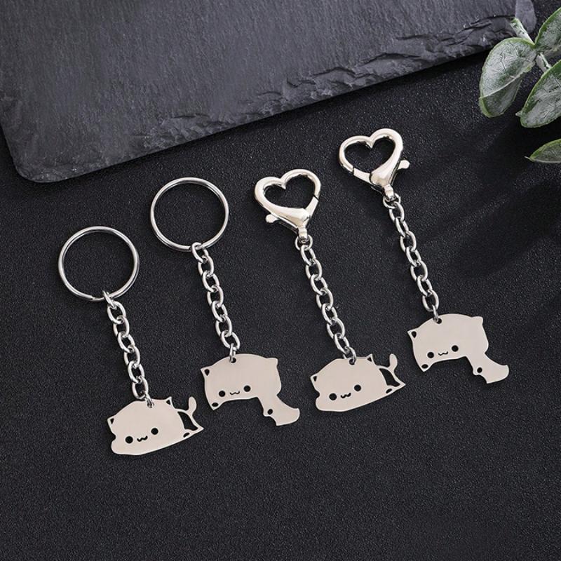 Matching Cat Couple Keychains view 3