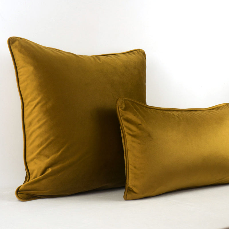 Bronze velvet throw pillow cover – view 2
