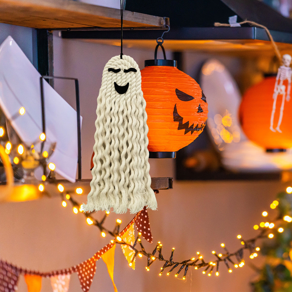 Macramé Ghost Hanging Wall Decoration – view 2