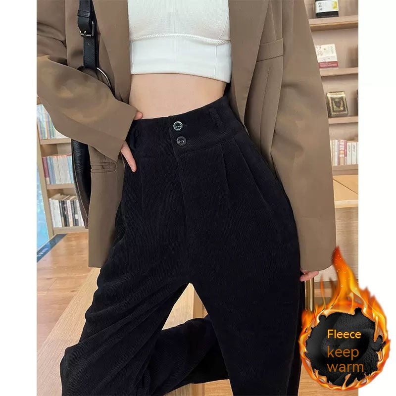 Fleece Wide-Leg Pants