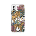 Clear phone case with jungle animal print