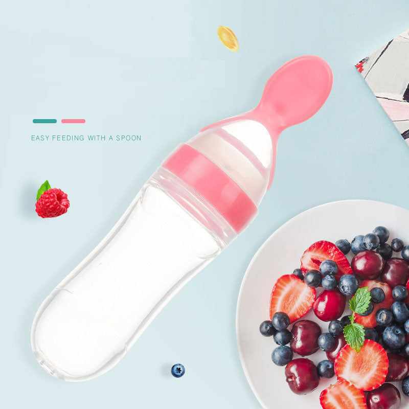 Silicone Squeeze Feeding Spoon Bottle 2