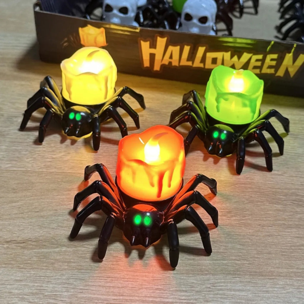 Halloween spider shaped LED night light decoration