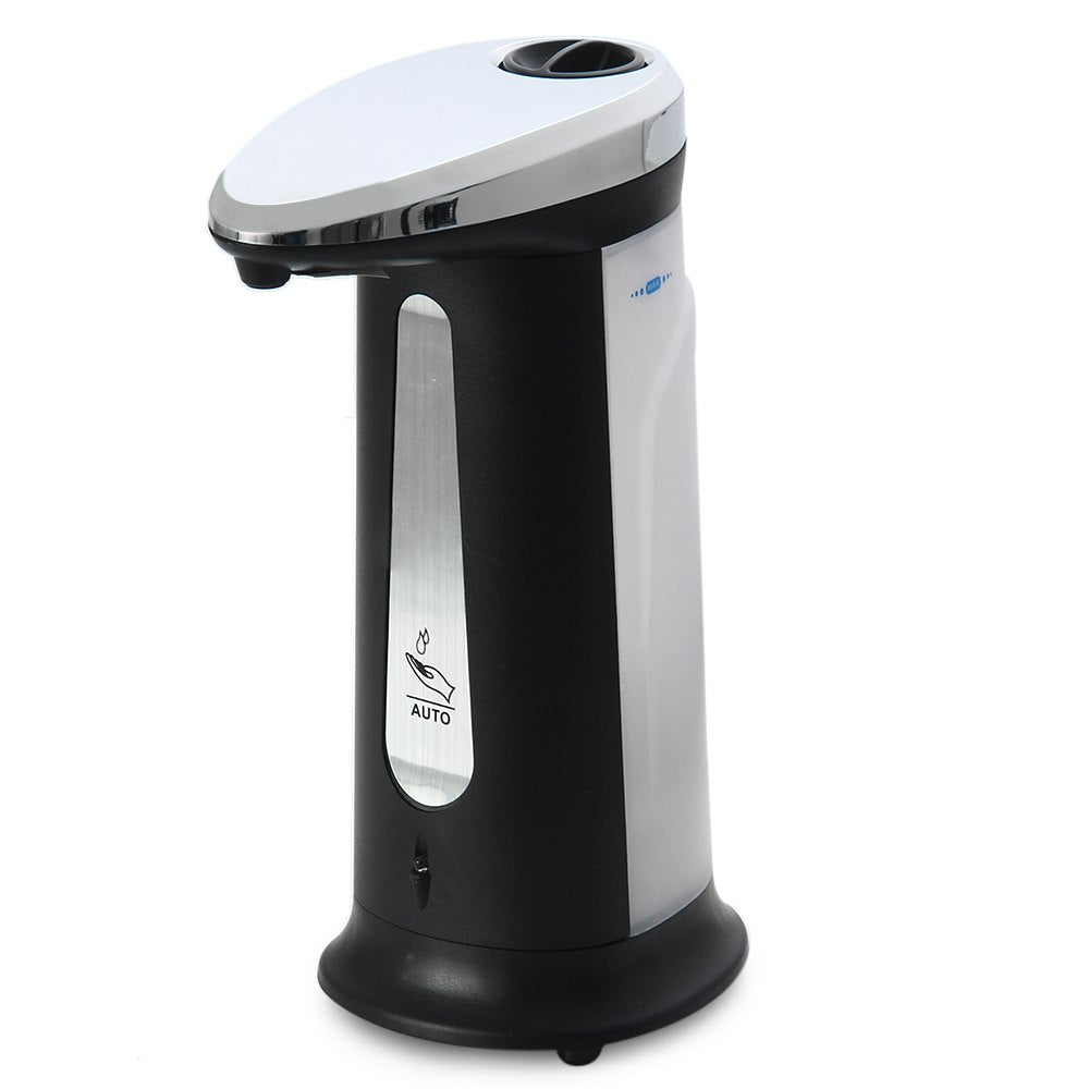 Touchless soap dispenser in a kitchen