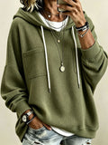 Women's Waffle-Knit Oversized Hoodie - view 9
