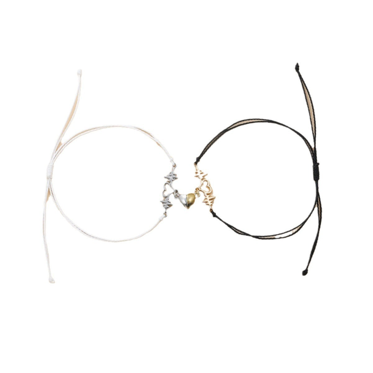 Magnetic Heartbeat Couple Bracelets view 5