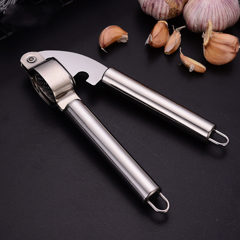 Stainless steel garlic press