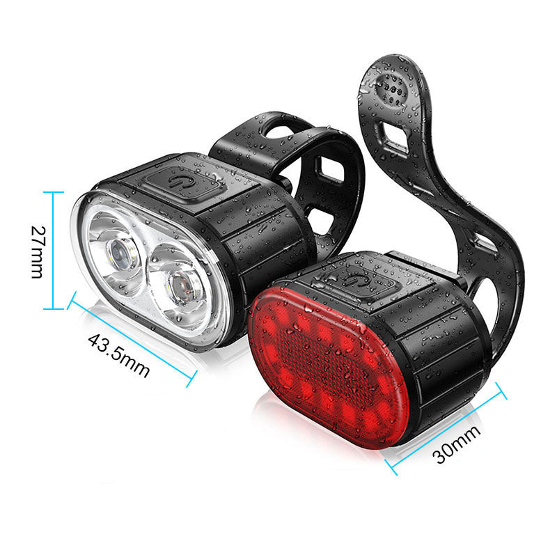 Bike headlight and tail light set