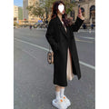 Women's Double-Breasted Long Belted Coat - view 3