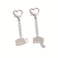 Matching Cat Couple Keychains detail