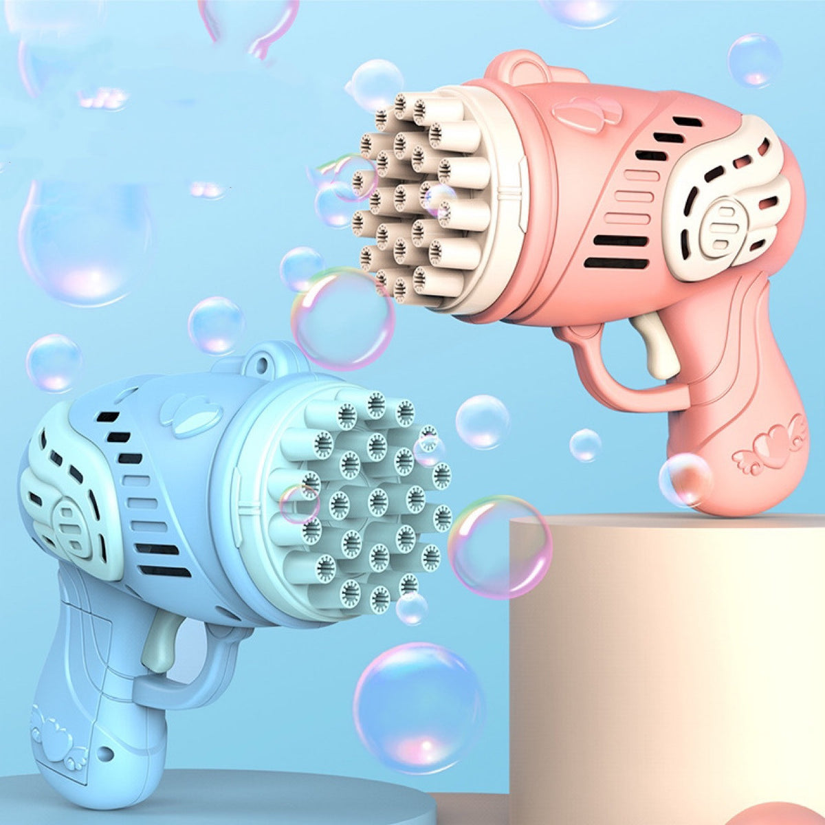23-hole gatling bubble machine toy – view 2
