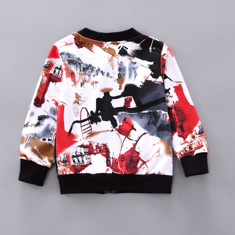 Toddler Boys' Printed Jacket, Tee & Pants Set - view 4