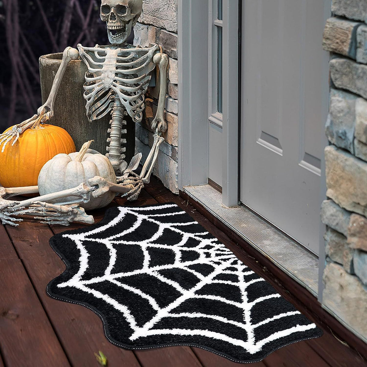 Spider Web Halloween Doormat – view 1