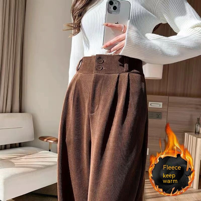 Fleece Wide-Leg Pants view 3