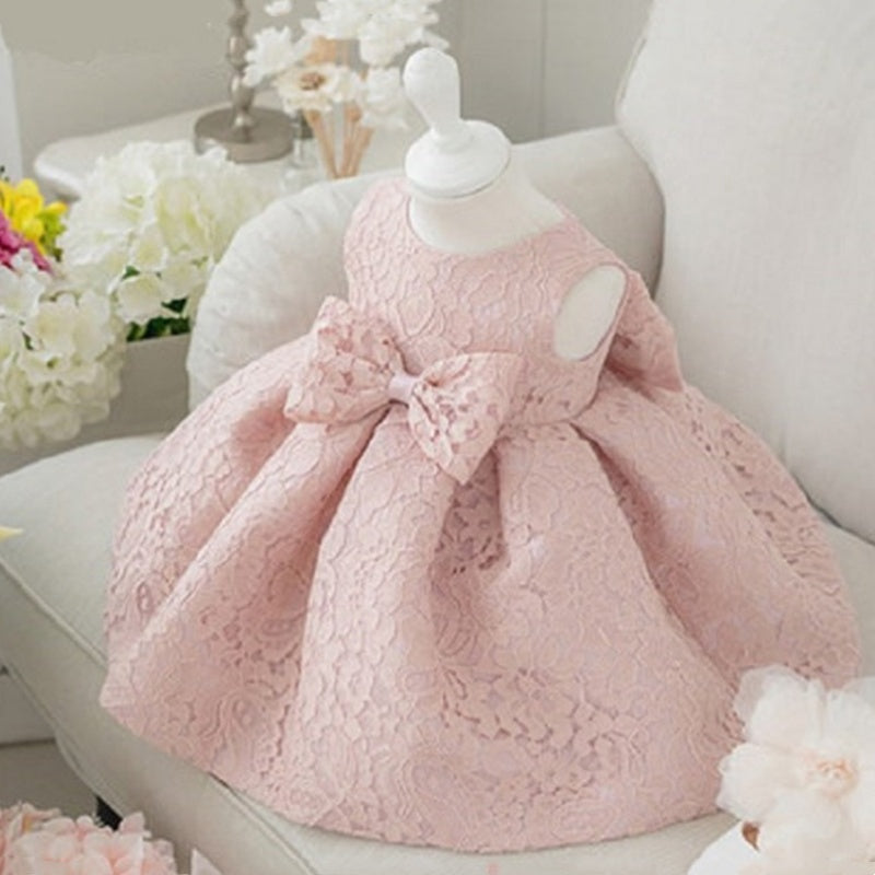 Girls' Bow Princess Party Dress