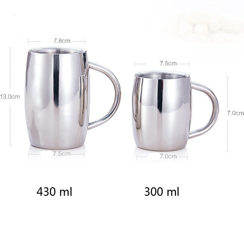 Double-wall insulated stainless steel tumbler mug – view 2