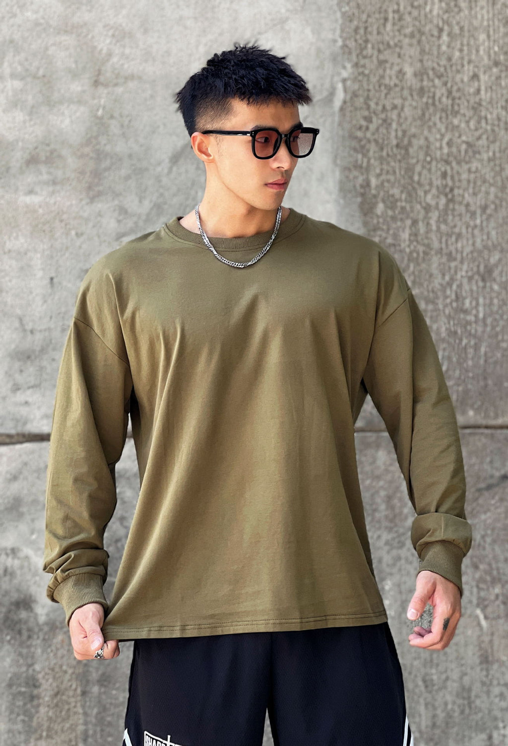 Men's Oversized Long Sleeve T-Shirt – view 3