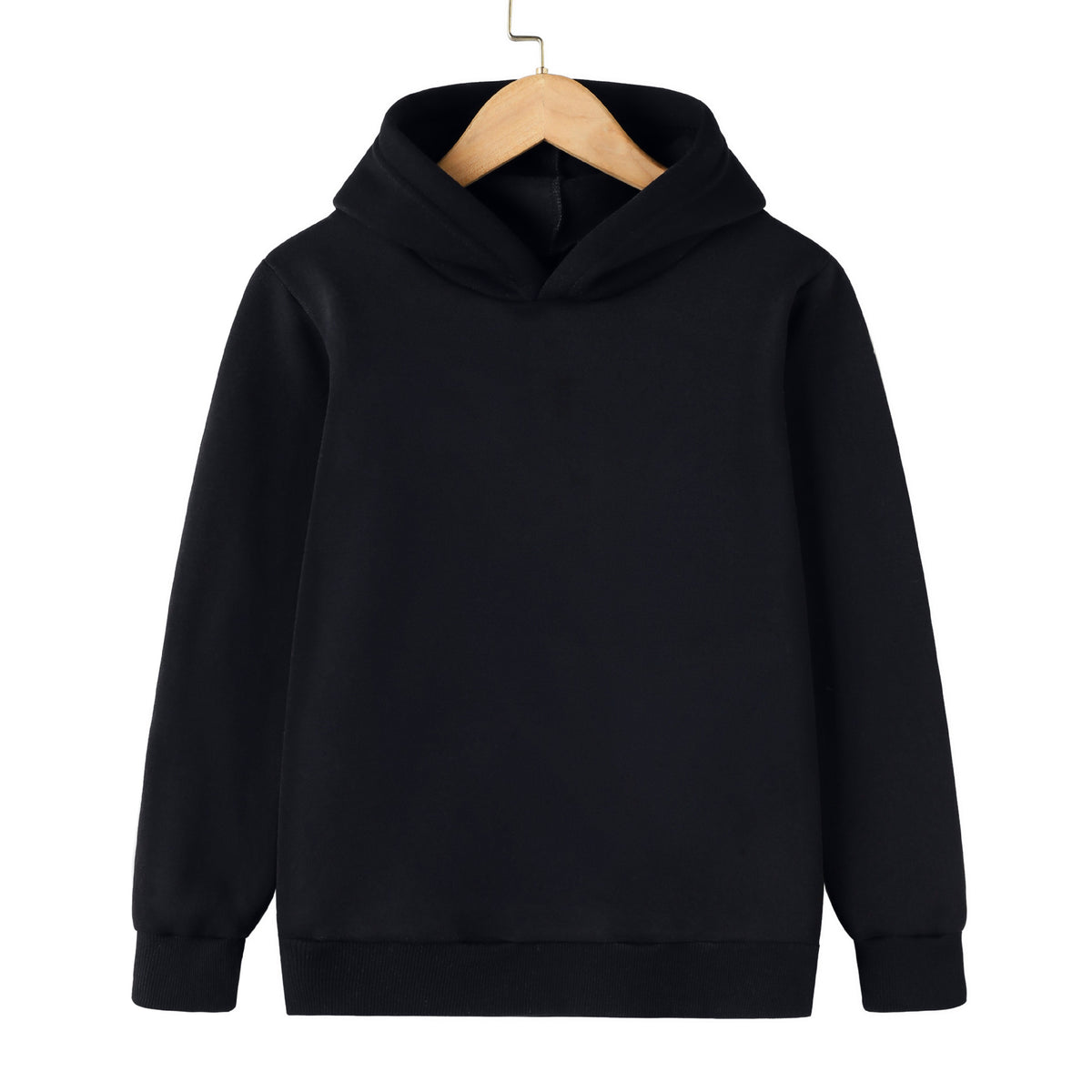 Kids' solid colour pullover hoodie – view 5