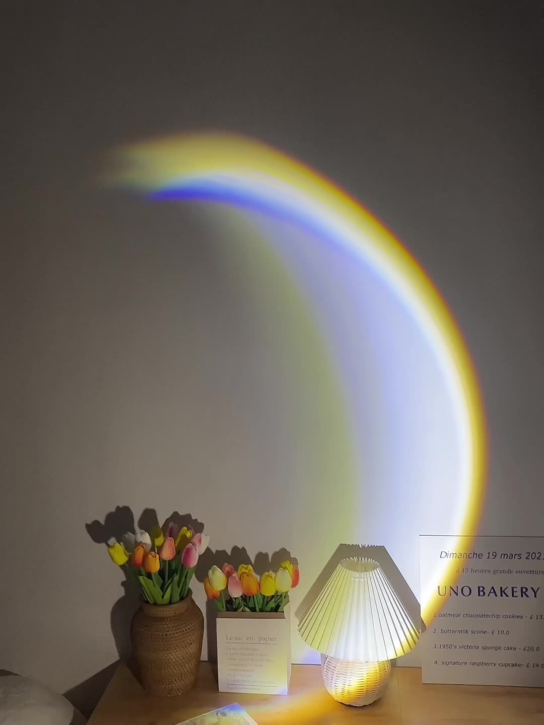 USB Moon Sunset Projection Lamp 7