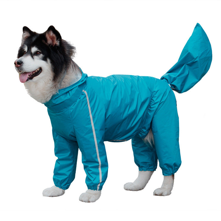 Full-Body Dog Raincoat with Tail Cover - view 4