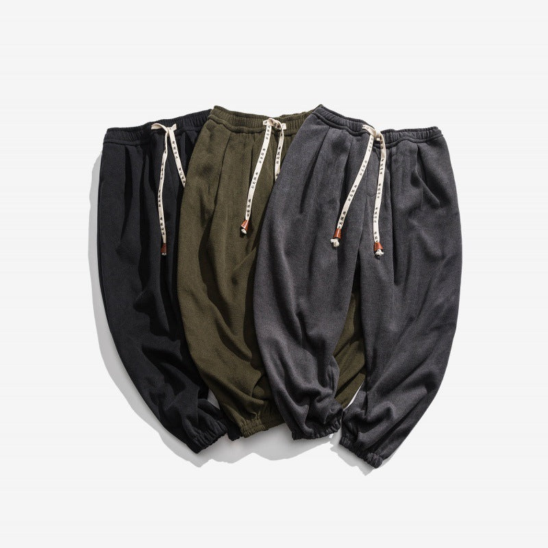 Men's Relaxed Cotton Jogger Pants, Plus Sizes - view 3