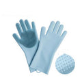 Silicone cleaning gloves