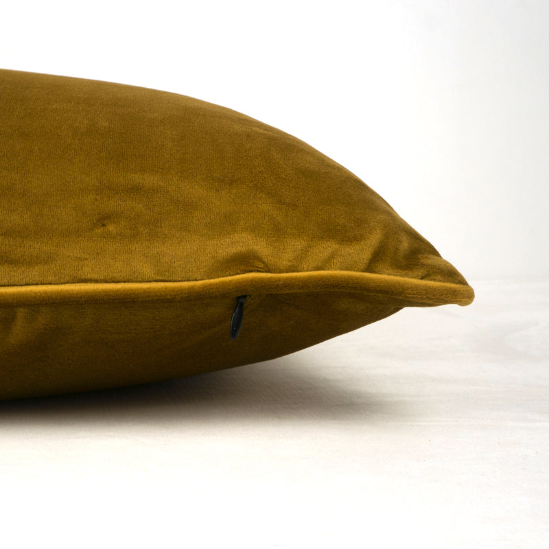 Bronze velvet throw pillow cover – view 5