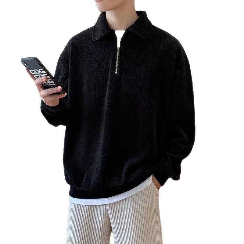 Men's Fleece-Lined Half-Zip Sweatshirt - view 2