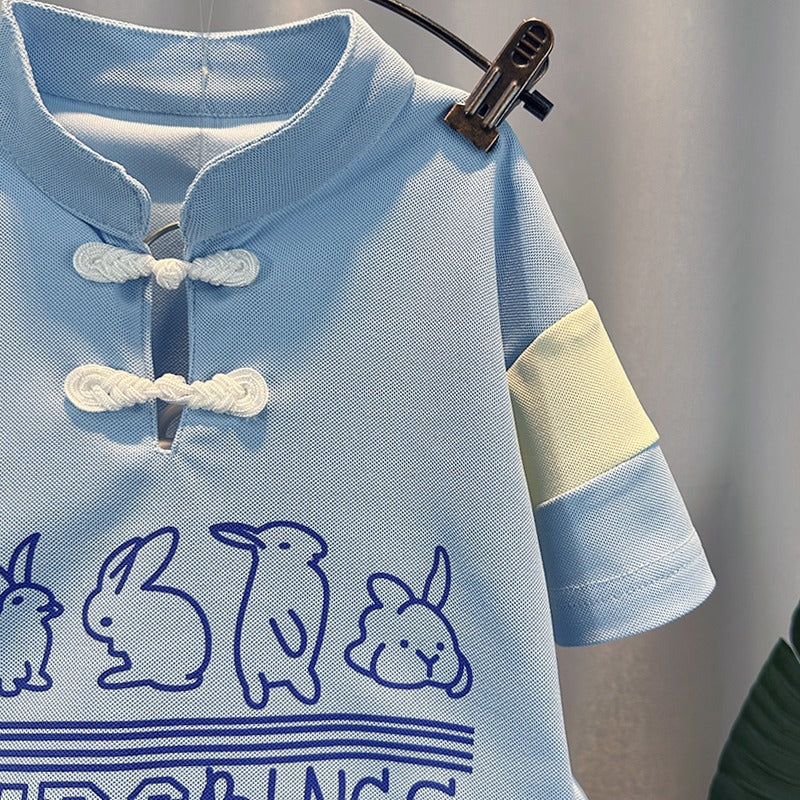 Boys' Bunny Print T-Shirt & Shorts Set - view 7