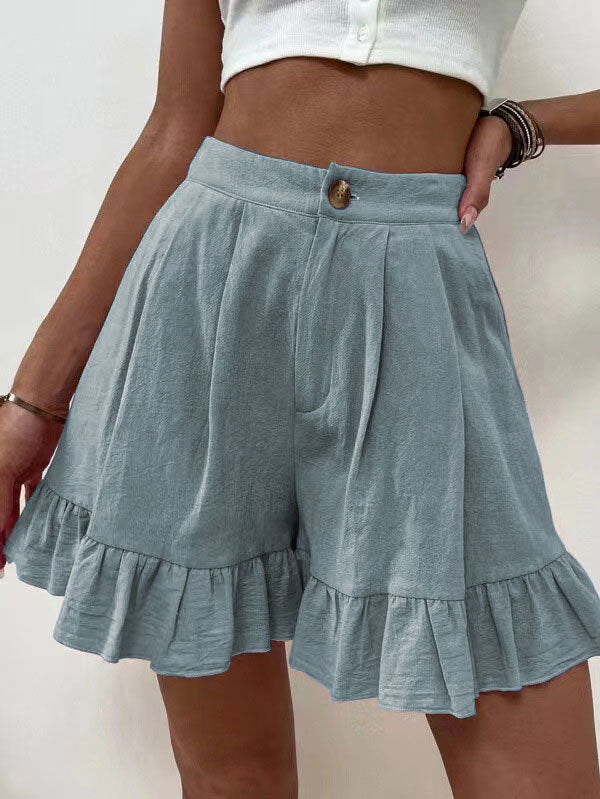 High-Waist Relaxed Shorts view 3