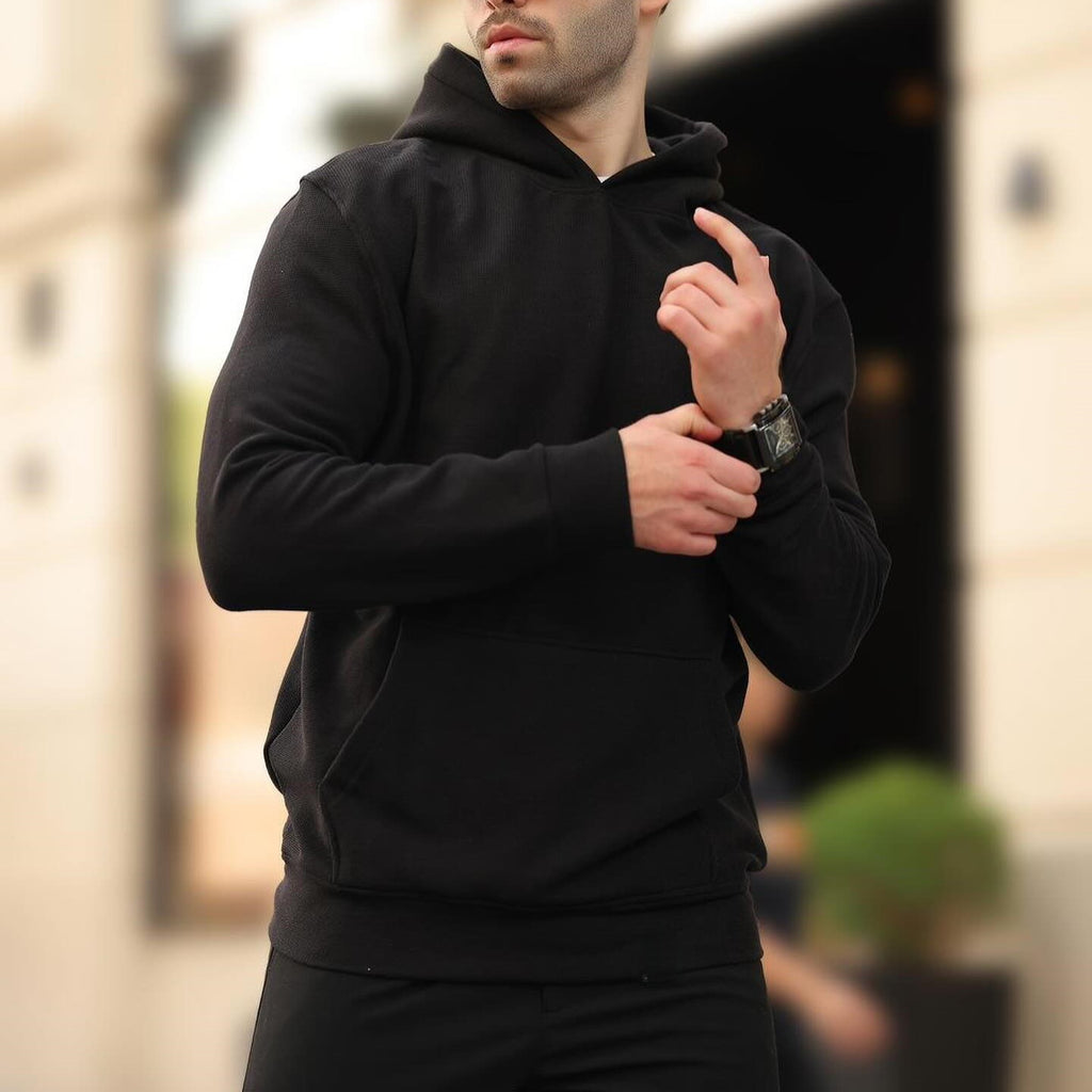 Men's Pullover Hoodie with Kangaroo Pocket - view 6