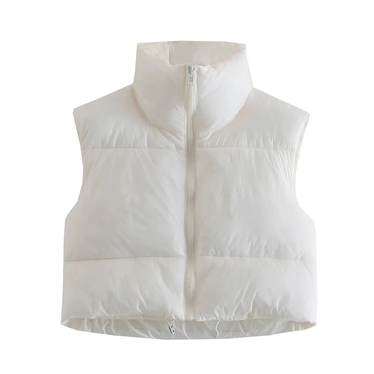 Women's cropped puffer vest – view 15
