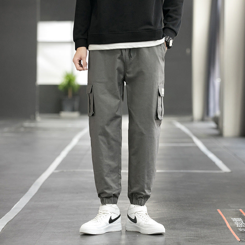 Men's Cotton Cargo Jogger Pants – view 3