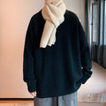 Men's Oversized Cable Knit Crew Neck Sweater - view 2