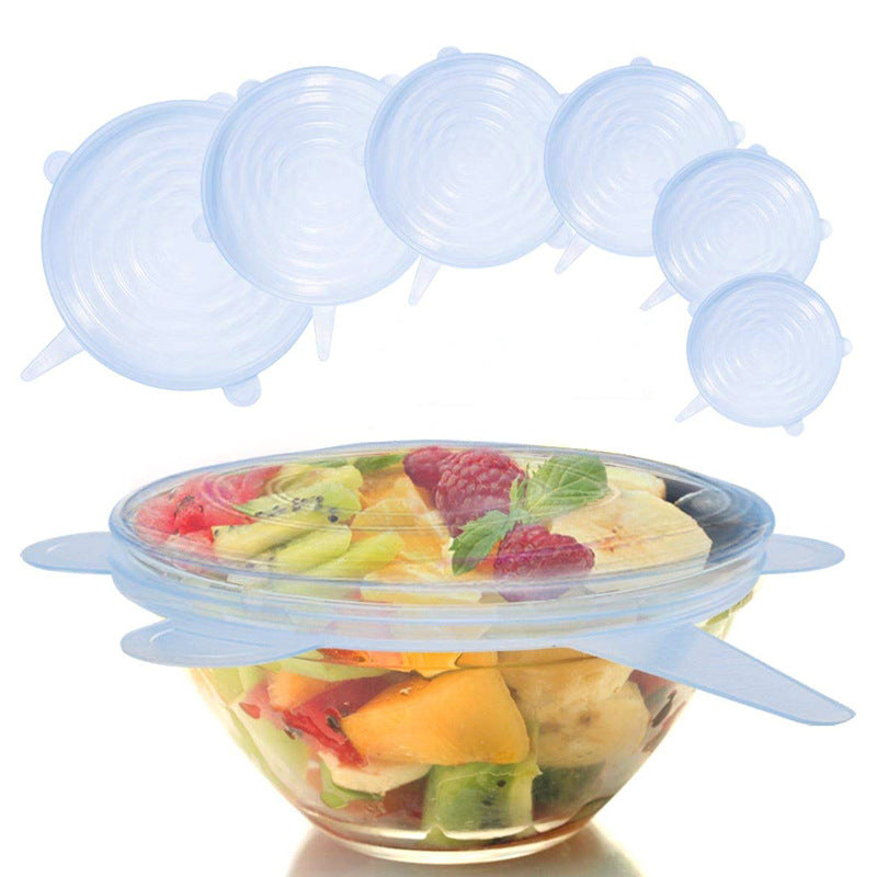 Reusable silicone stretch lids set of 6 – view 4
