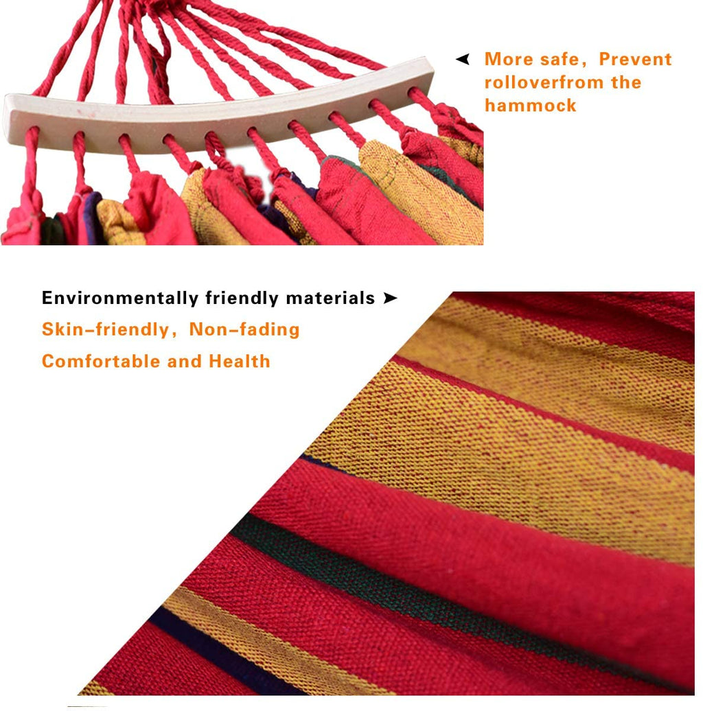 Striped Canvas Camping Hammock - view 3