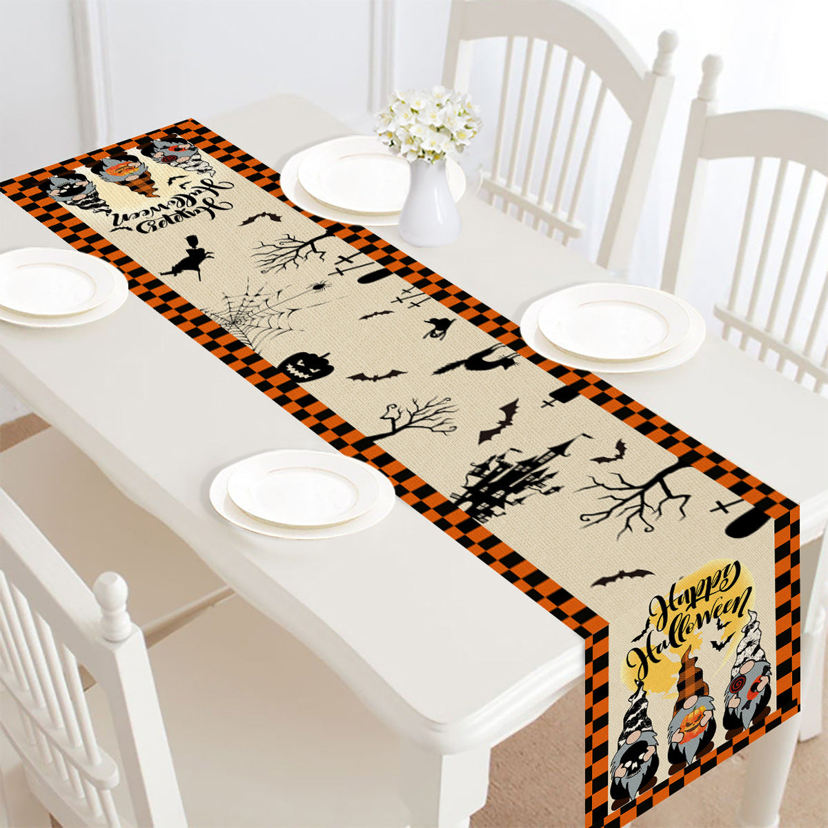 Halloween table runner – view 1