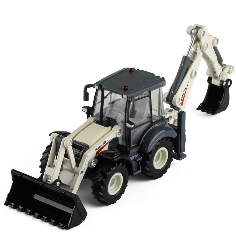 Kids farm tractor toy side view