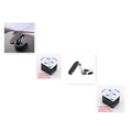 Magnetic foldable air vent car phone mount in black metal