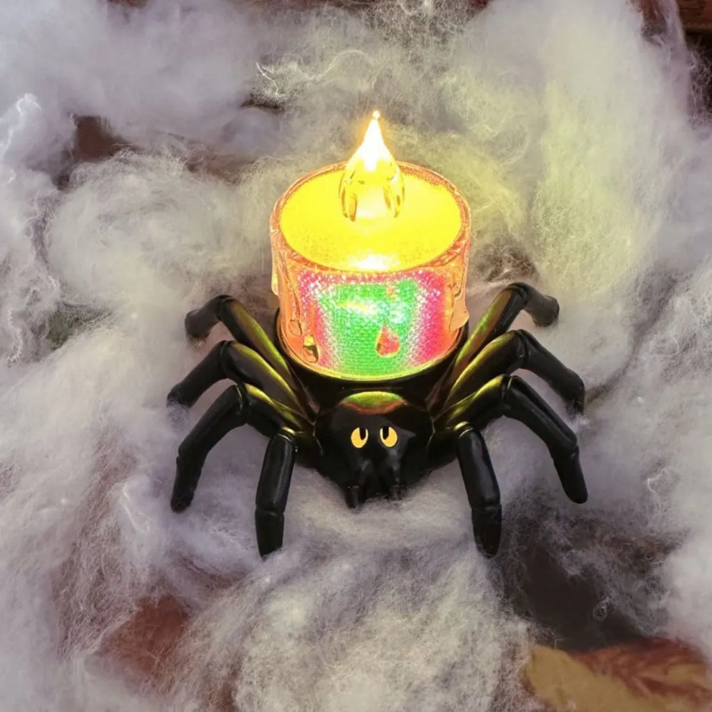 Halloween spider shaped LED night light decoration