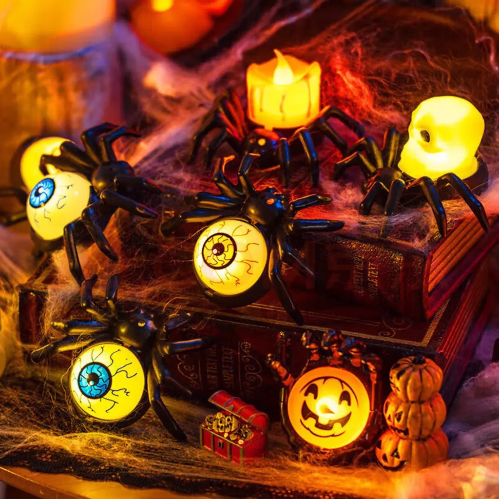 Halloween spider shaped LED night light decoration