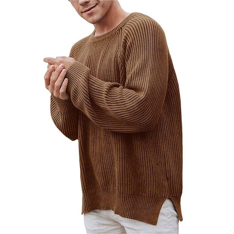 Men's Ribbed Crew Neck Pullover Sweater – view 4