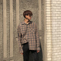 Men's Loose Plaid Long Sleeve Shirt – view 1