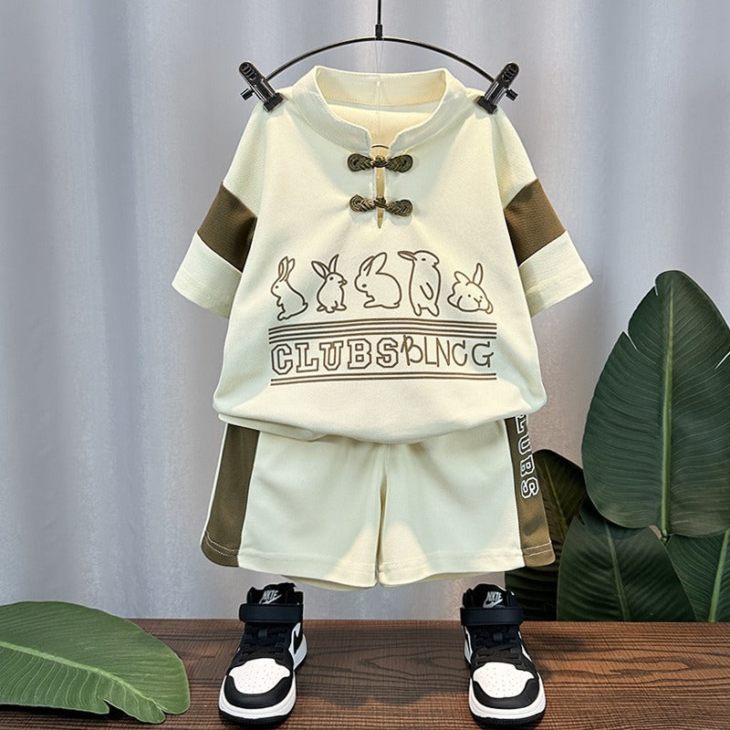 Boys' Bunny Print T-Shirt & Shorts Set - view 5