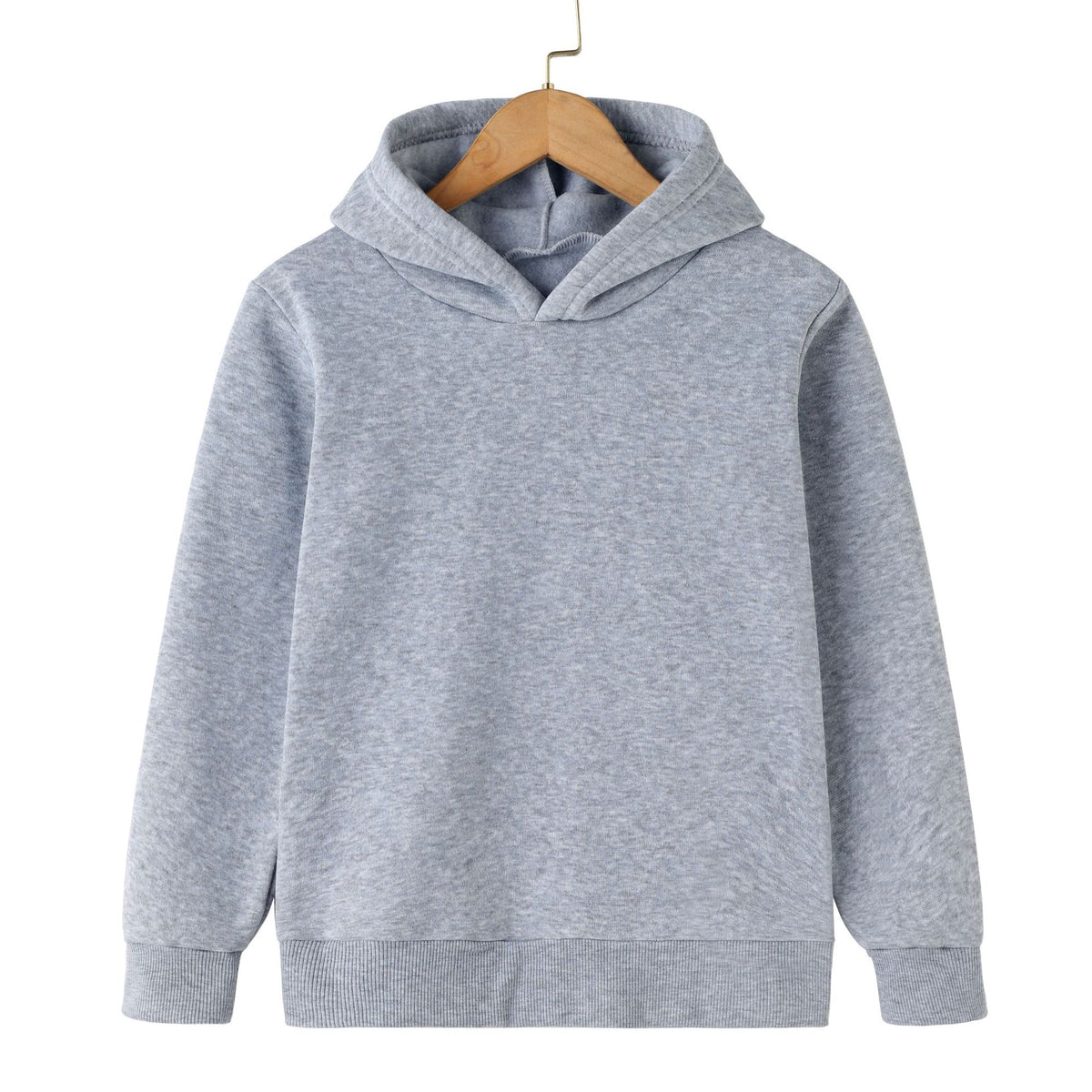Kids' solid colour pullover hoodie – view 7