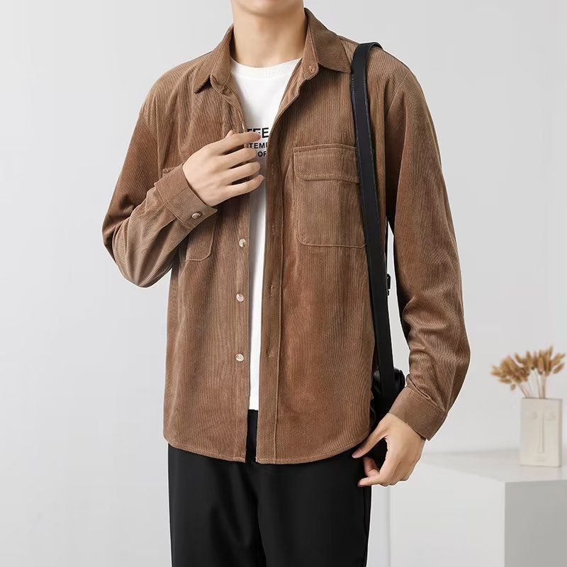 Men's Corduroy Button-Up Shirt – view 2