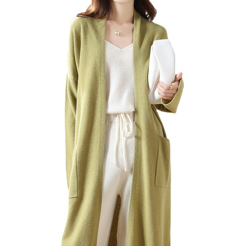 Women's Longline Wool Knit Cardigan - view 4