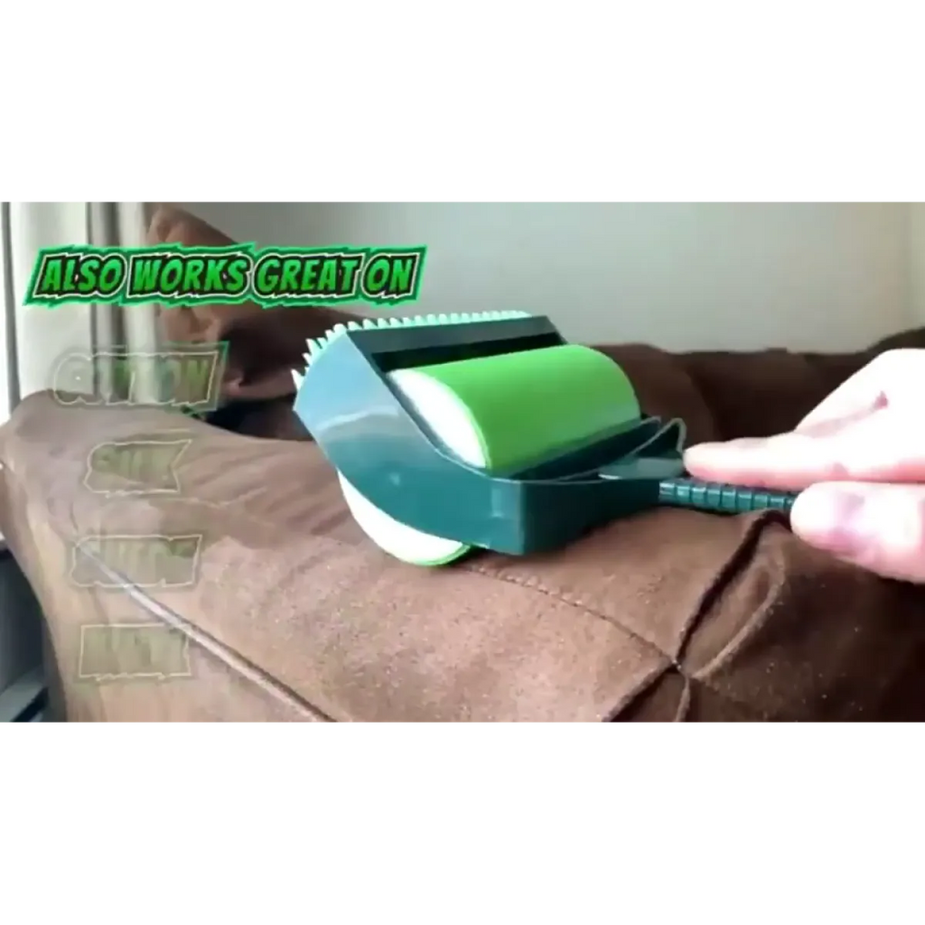 Washable reusable lint and pet hair remover roller