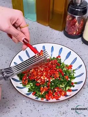 Multi-Blade Herb and Green Onion Scissors 4